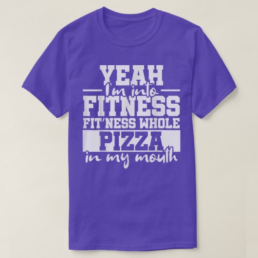 T-shirt Pizza Fitness 16073197 (Design devant)