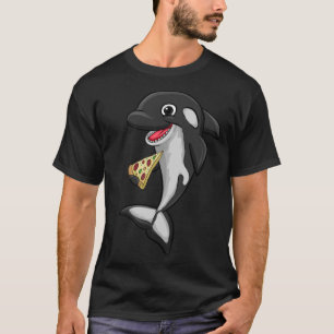 T-shirt Pizza Food Love Killer Whale Orca Animal Womens