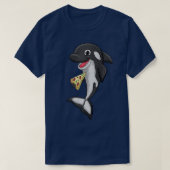 T-shirt Pizza Food Love Killer Whale Orca Lover Animal Wom (Design devant)