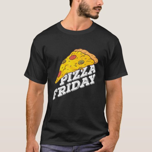 T-shirt Pizza Friday Pizza (Devant)