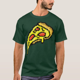 T-shirt Pizza Funny Fast Food Piel Art Vidéo Jeu