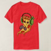 T-shirt Pizza Gamer Love Play Video Games Funny Controller (Design devant)