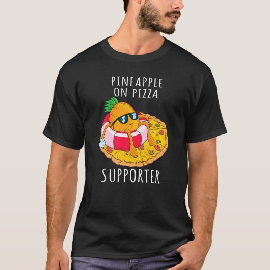 T-shirt Pizza Hawaii Pineapple Pizza Food  9 (Devant)