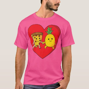 T-shirt Pizza Hawaii Pineapple Pizza Food Premium 3258