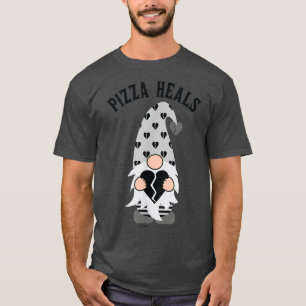 T-shirt Pizza Heals Anti-Valentine's Day Gnome 3263
