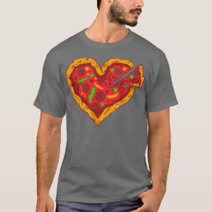 T-shirt Pizza Heart Humour Italien Plat Pizza Food Me Amou
