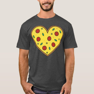 T-shirt Pizza Heart Lot Pizza Foodie Top Hommes Femmes Enf