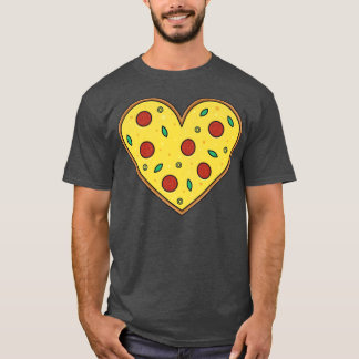 T-shirt Pizza Heart Lot Pizza Foodie Top Hommes Femmes Enf