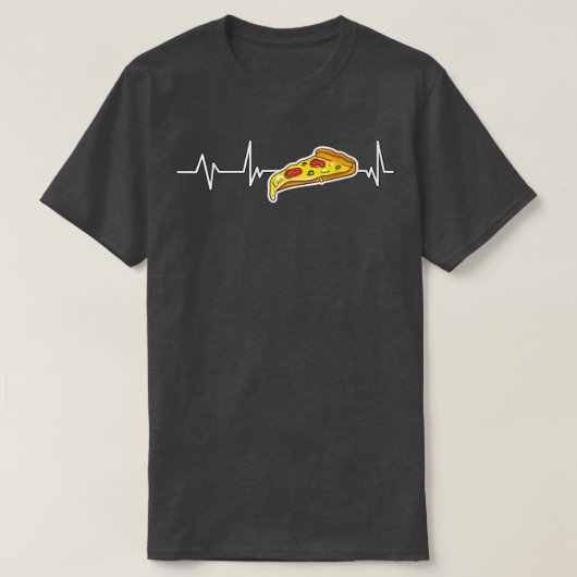T-shirt Pizza Heartbeat Gift Pizza 16733297 (Design devant)