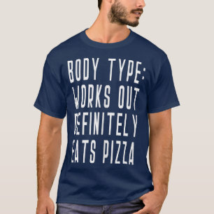 T-shirt Pizza Italie Drôle Yoga Exercice Barre Sport