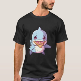 T-shirt Pizza Kawaii Anime Pastel Chibi Art Shark Lo