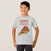 T-shirt Pizza Kids' Hanes TAGLESS® (Devant entier)