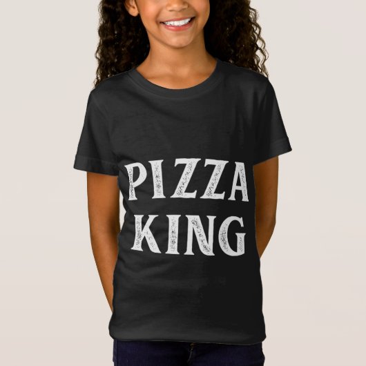 T-Shirt Pizza King - Style Vintage - (Devant)