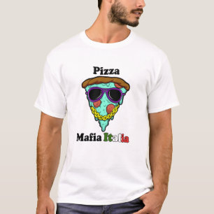T-shirt Pizza Mafia Italia – Gangster Drôle de tranche de