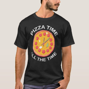 T-shirt Pizza Making Italian Fast Food Pizza Time