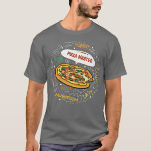 T-shirt Pizza Master Italien Manger Pizza Premium 219