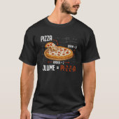 T-shirt Pizza Mathematics Formule Physique de Formule Scie (Devant)