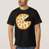 T-shirt Pizza Moins une tranche Fête des pères Hommes (Devant)