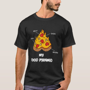 T-shirt Pizza My Nutrition Pyramid Alimentation Pyramide
