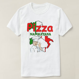 T-shirt Pizza Napoletana drapeau italien