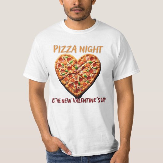 T-shirt Pizza Night Love : Un Tee branché qui fête (Devant)
