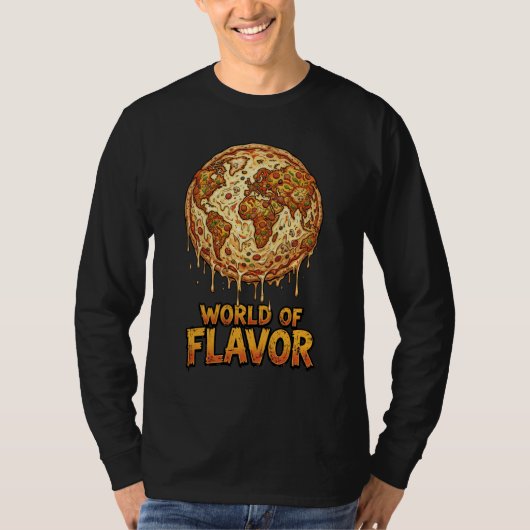 T-shirt Pizza Overload Planet (Devant)