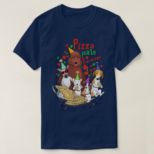 T-shirt Pizza Pals Furever  (Design devant)