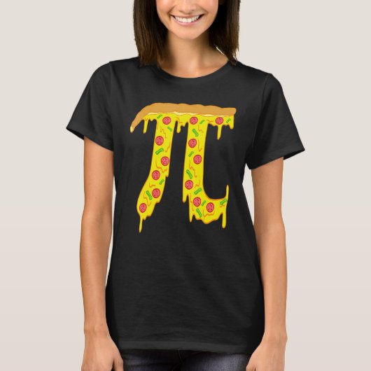 T-shirt Pizza Pi Funny Pi Day Gift Funny Pizza Pi (Devant)