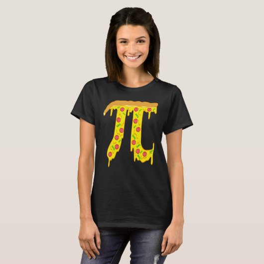 T-shirt Pizza Pi Funny Pi Day Gift Funny Pizza Pi (Devant entier)