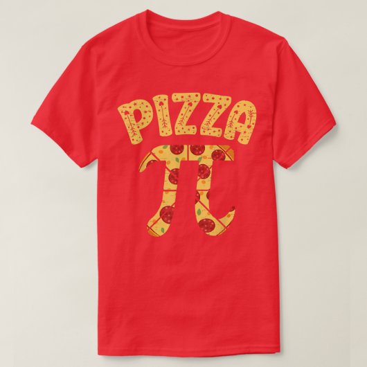 T-shirt PiZZA Pie Math Math Enseignant Mathématicien  (Design devant)