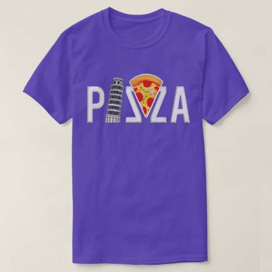T-shirt Pizza Pisa Tower, drôle (Design devant)