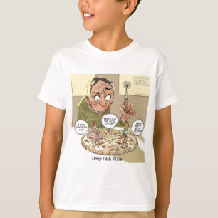 T-shirt Pizza Plat Profond Funny Philosophie