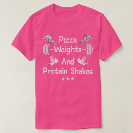 T-shirt Pizza Poids Protein Shakes Lover Weight Li (Design devant)