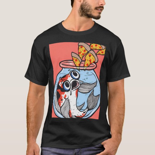 T-shirt Pizza Poisson Koï (Devant)