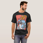 T-shirt Pizza Poisson Koï (Devant entier)