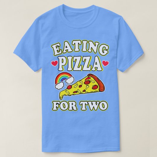 T-shirt Pizza Pour Deux (Design devant)