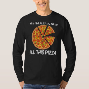 T-shirt Pizza Pour Hommes Femmes Italienne Pizza Slice Foo