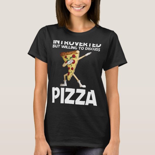 T-shirt Pizza Pour Hommes Pizza Slice Italien Nourriture (Devant)