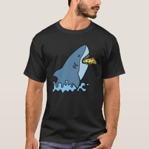 T-shirt Pizza pour manger des requins