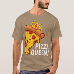 T-shirt Pizza Queen mignonne Pizza Lover Junk Food Squad d