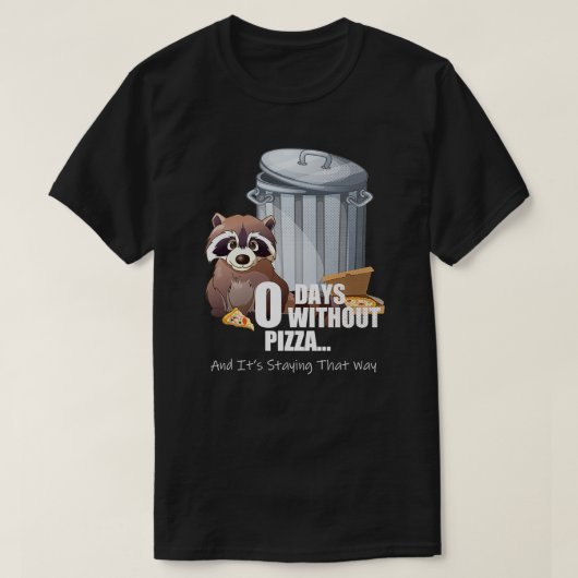 T-shirt Pizza Raccoon Lover Funny Mignonne Trash Panda Piz (Design devant)
