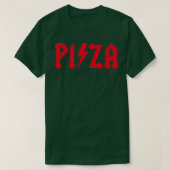 T-shirt Pizza Rocks Funny Rock Music Pizzeria Hard Rock He (Design devant)