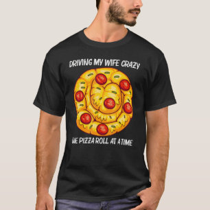 T-shirt Pizza Roll Cute Pour Hommes Garçons Pizza Snack Fo