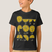 T-shirt Pizza Salami Fractions mathématiques rapides Fract (Devant)