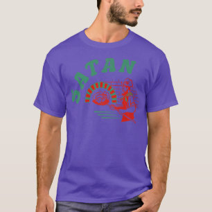 T-shirt Pizza Satan Occult Punk Goth Baphomet Devil Noir