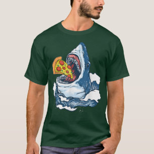 T-shirt Pizza Shark Fastfood 23794445