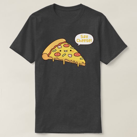 T-shirt Pizza Slice Ajouter Fromage Drôle (Design devant)