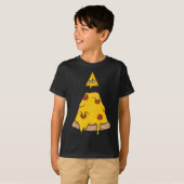 T-shirt Pizza Slice Avec fromage et Pepperoni (Devant entier)