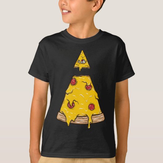 T-shirt Pizza Slice Avec fromage et Pepperoni (Devant)