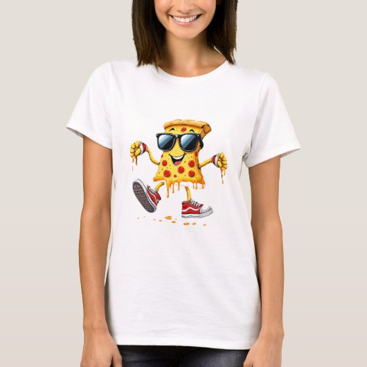 T-shirt Pizza Slice Dabbing (Devant)